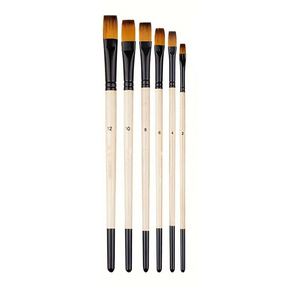 6pcs Artist Paint Brushes Set