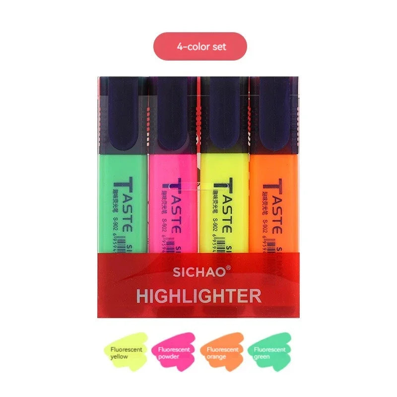 4/8 Pcs/Set Highlighter