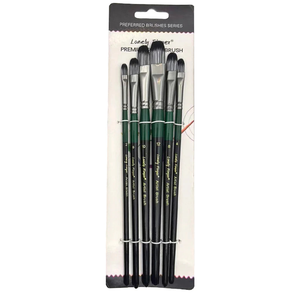 6pcs Artist Paint Brushes Set