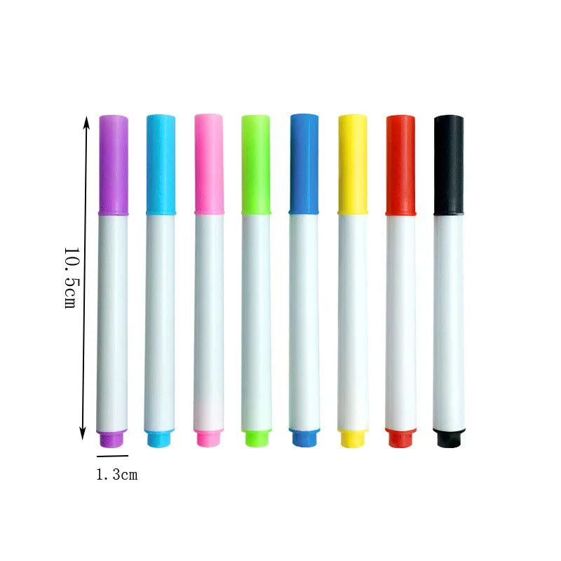 8pcs Erasable Water-based Markers for Children