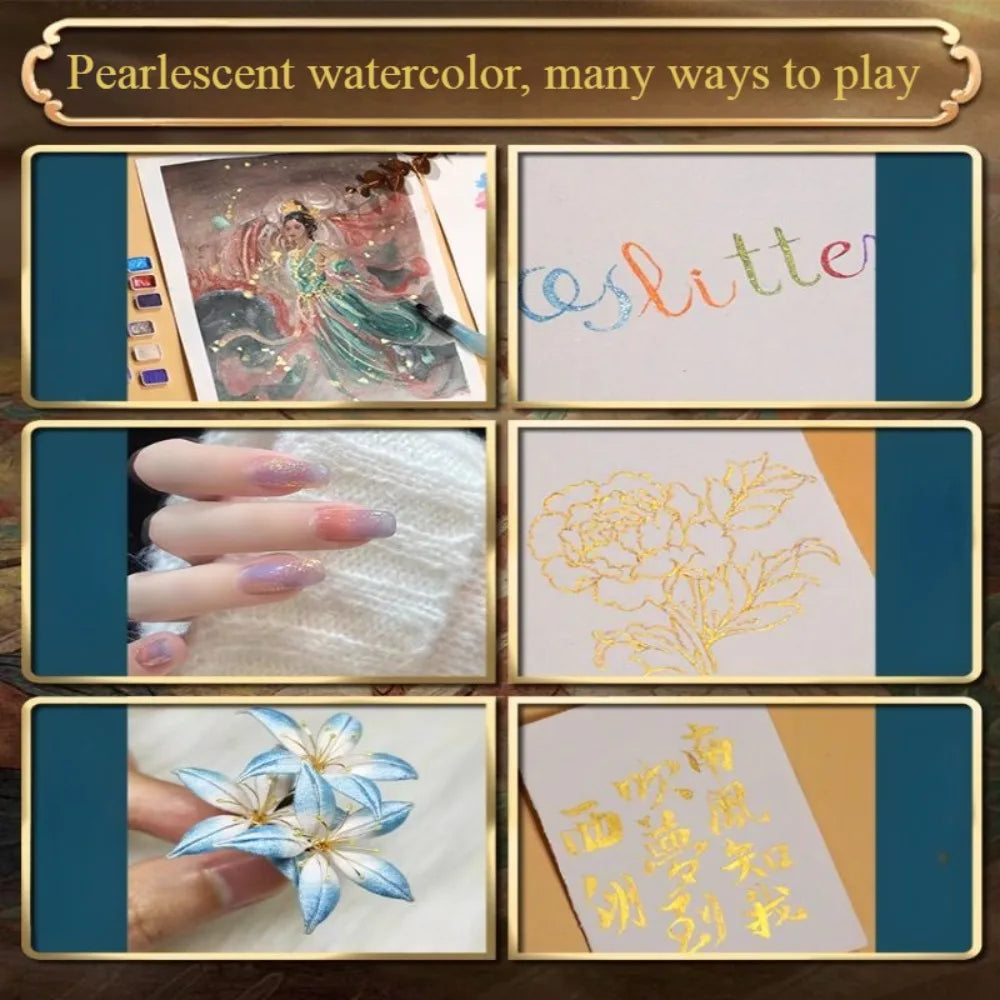Pearlescent Watercolour Pigments