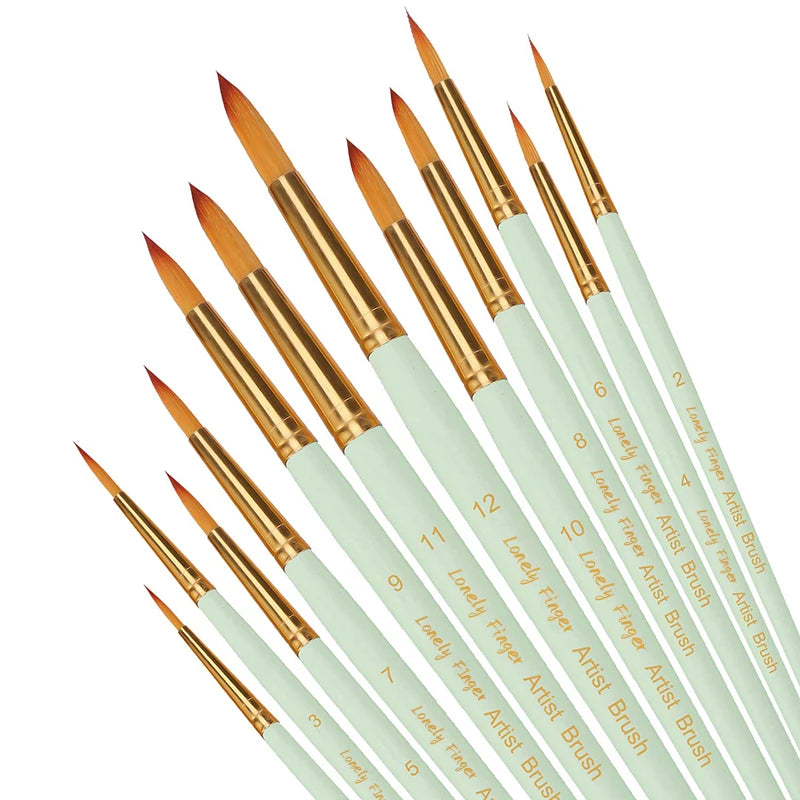 12pcs Paint Brushes Set