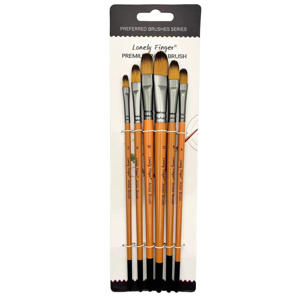 6pcs Artist Paint Brushes Set