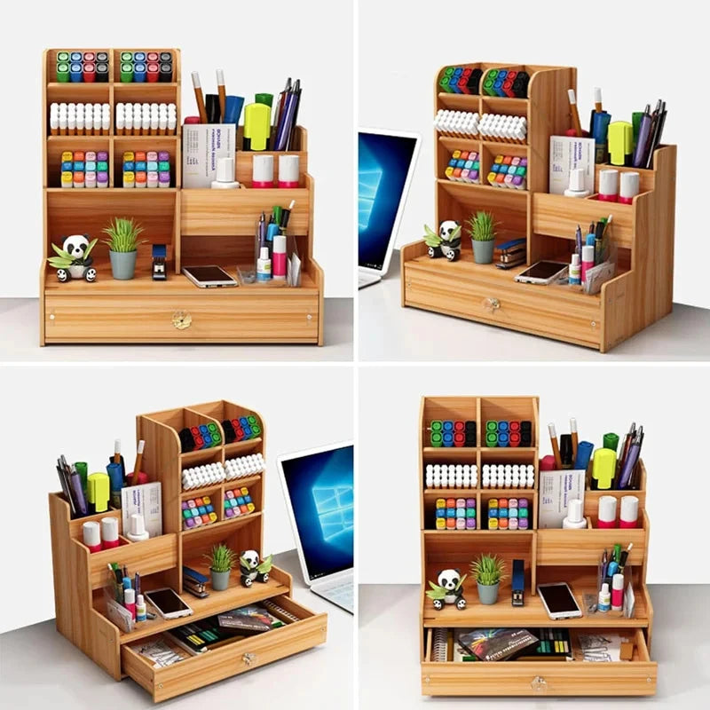 Wooden Desk Organiser DIY