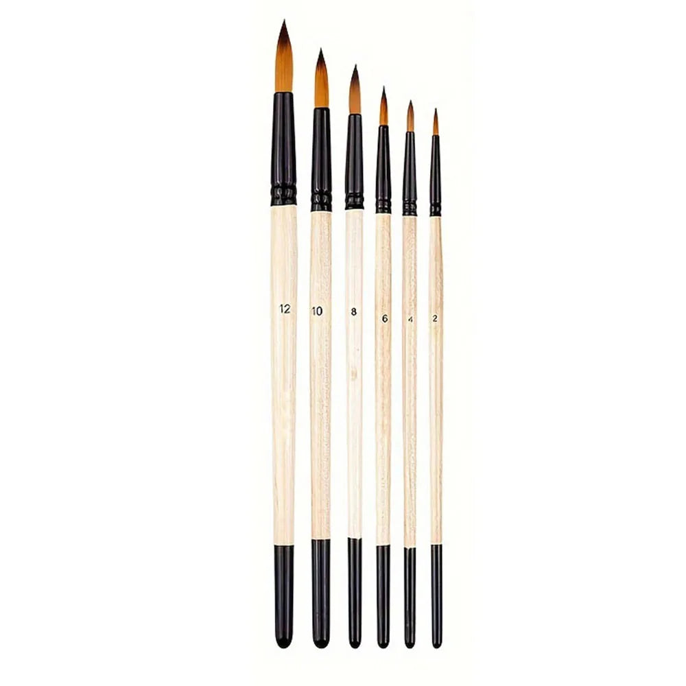 6pcs Artist Paint Brushes Set