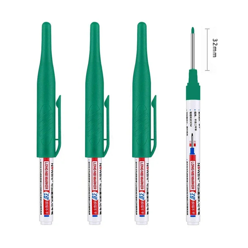 4Pcs/Set 30mm Deep Hole Long Nib Head Marker Pens