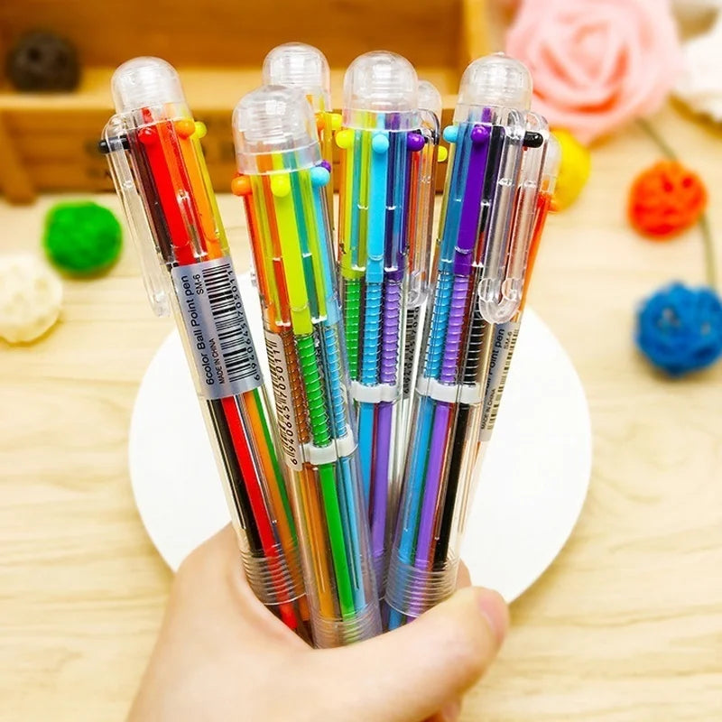 10Pcs Transparent Ballpoint Pen