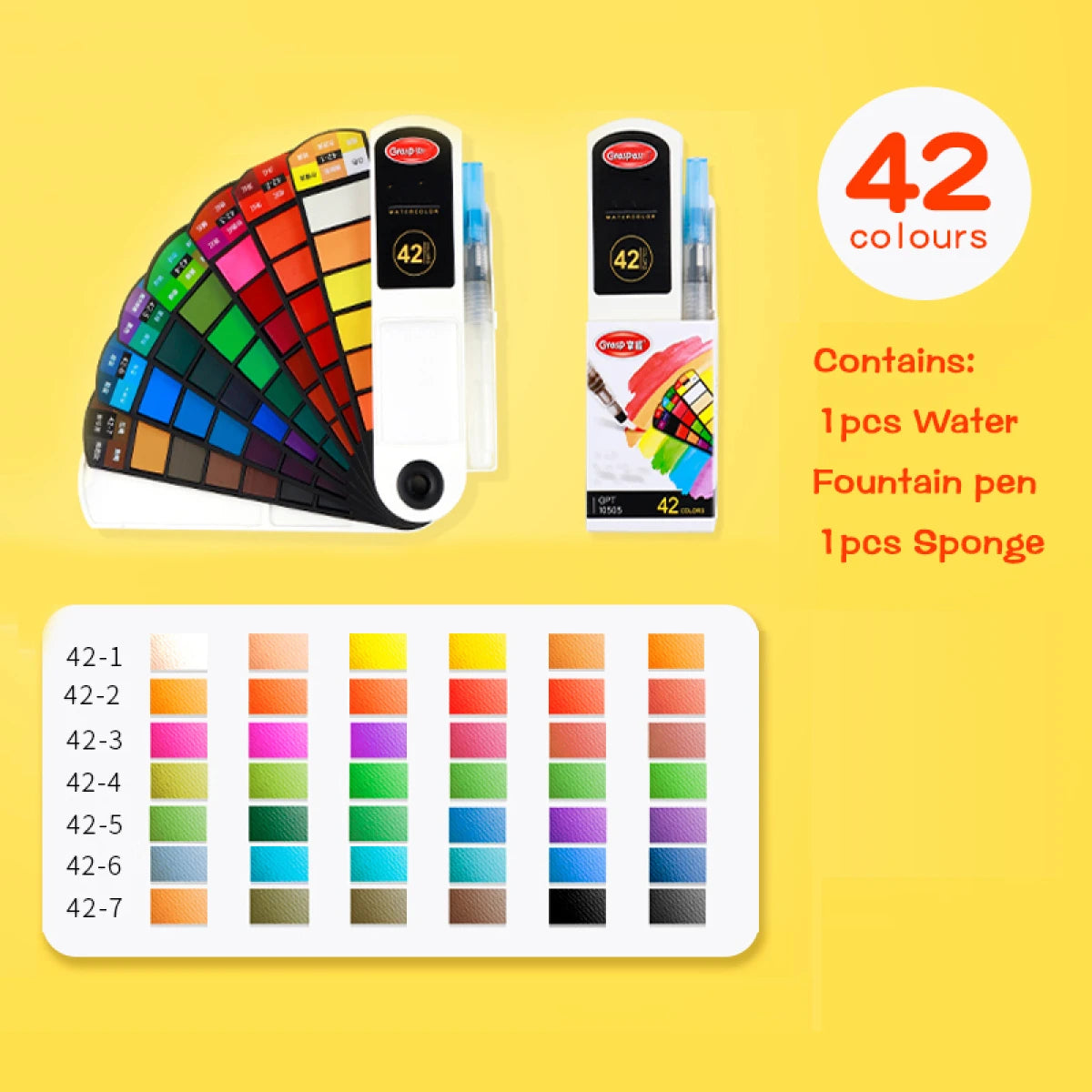 18/24/36/42 Solid Watercolour Pigment Set
