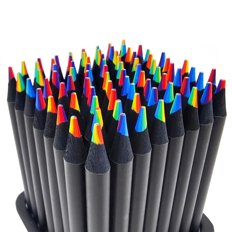 12pcs/Set Rainbow Pencil 7 Colours