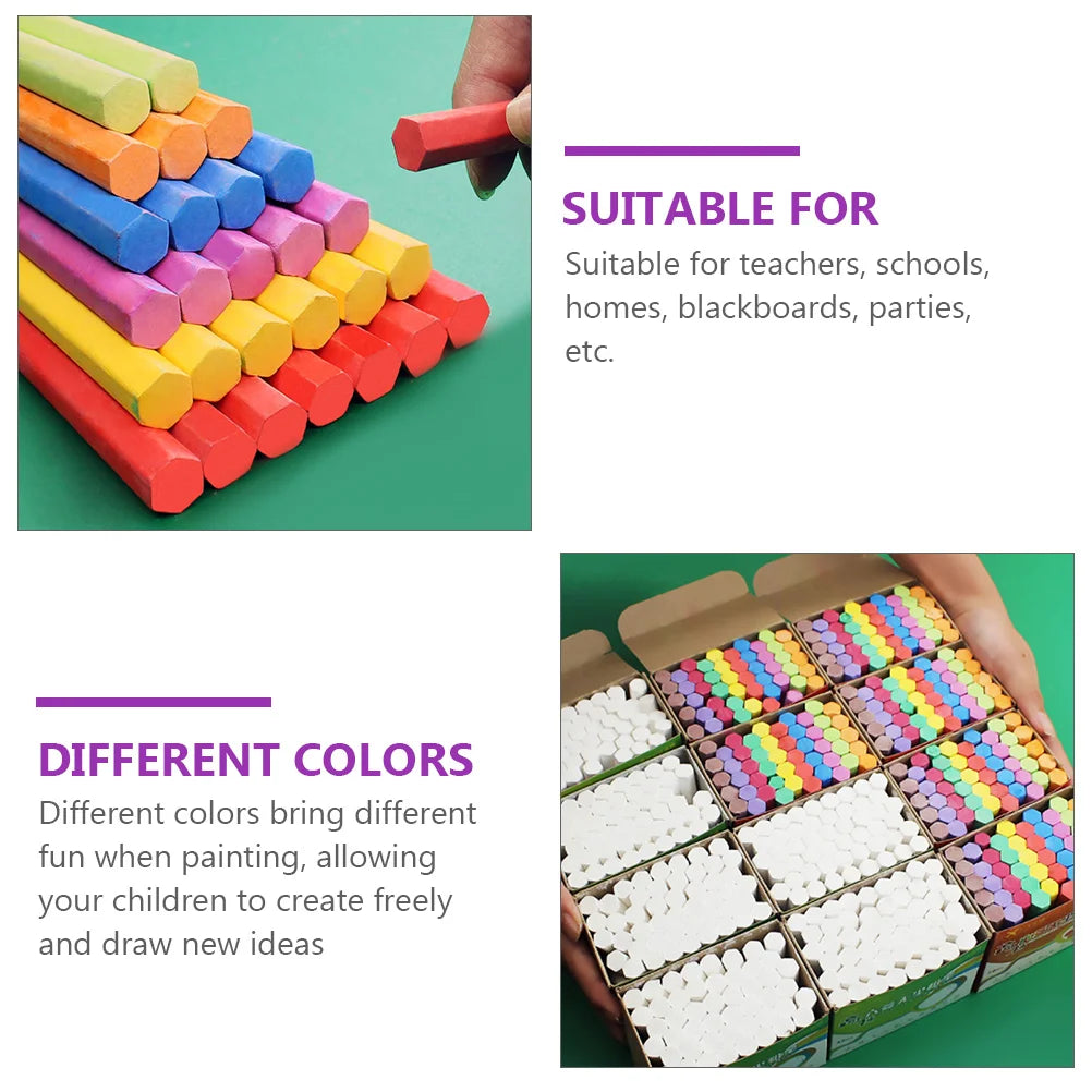 Hex Chalks Graffiti Chalkboard Dustless 3 Boxes