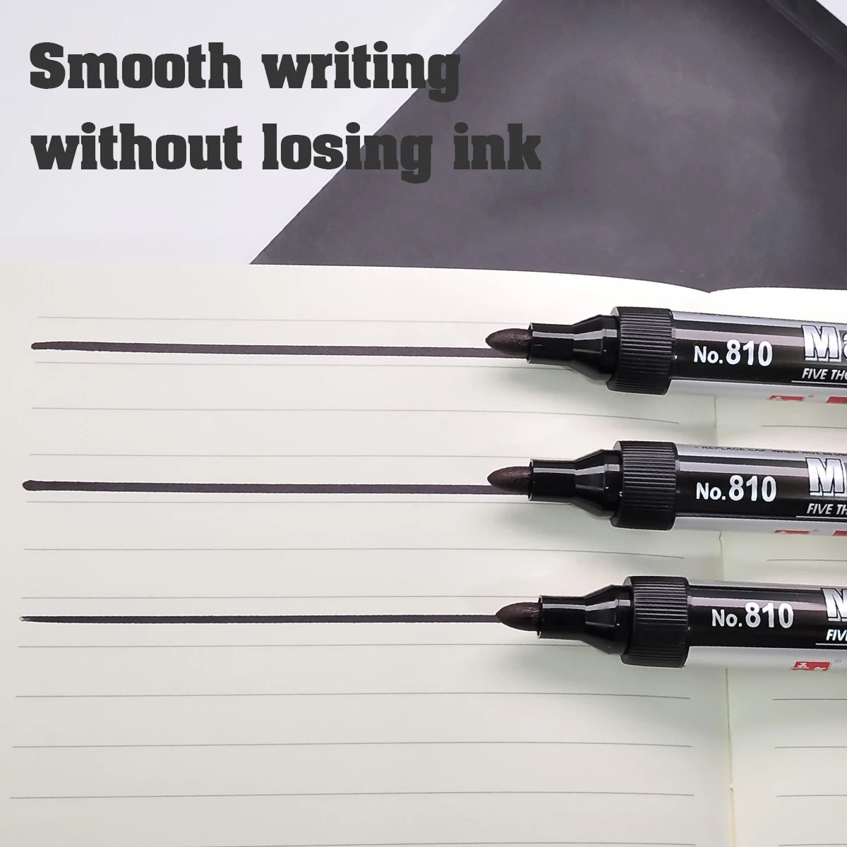 2/5pcs Permanent Oily Marker Pen Black