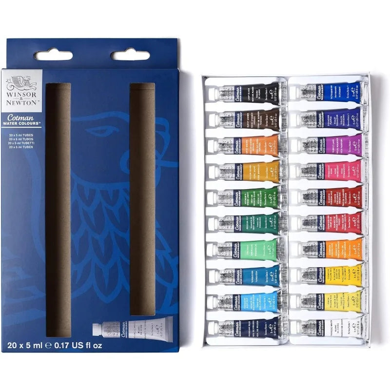 Winsor & Newton Cotman Watercolour Paint Set 10/20 Colours
