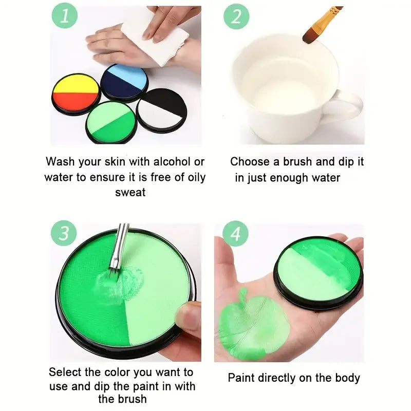 30g Double Colour Water Based Body Face Paint
