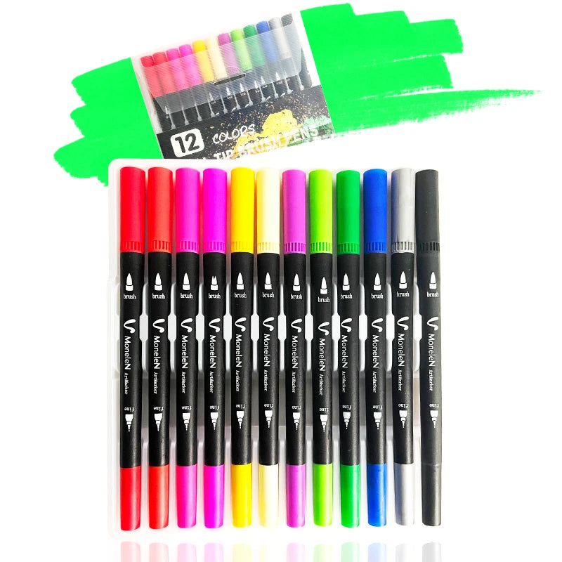 12/24/36/48 Colours Art Marker Dual Brush