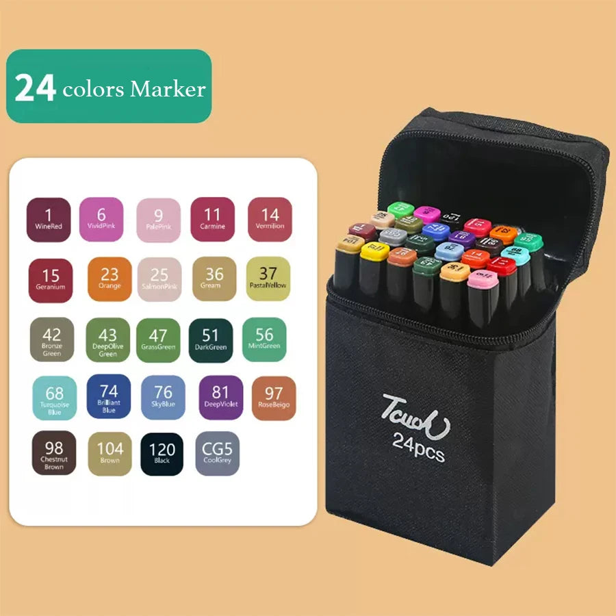 12-262 Colour Double Pen Tip Markers