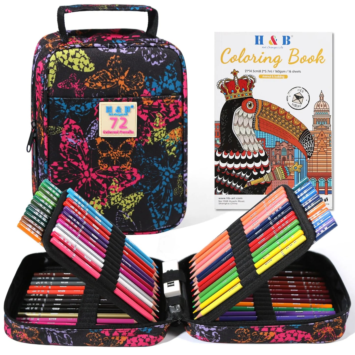 72 Oil Based Coloured Pencils Set