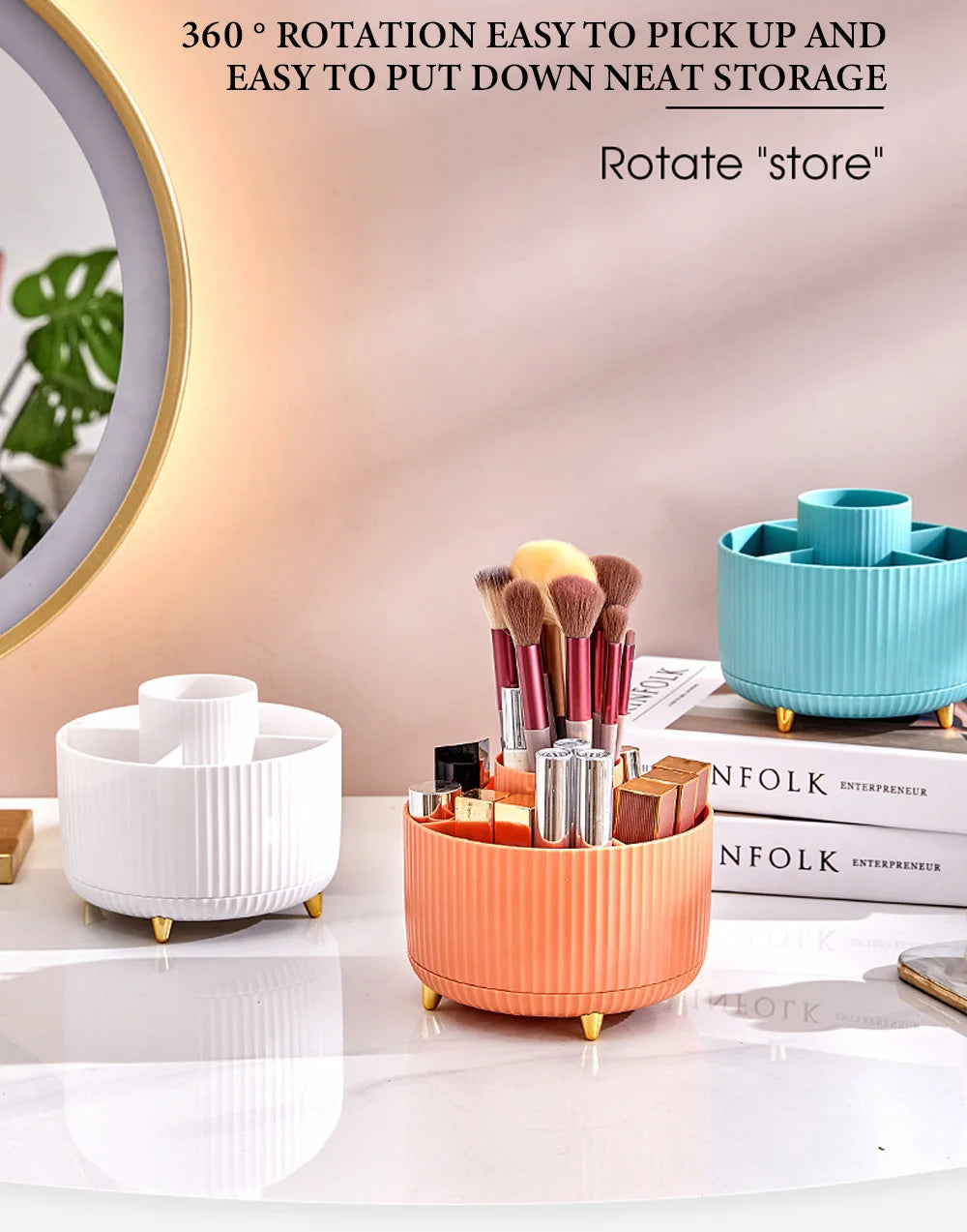 360°Rotating Desktop Organizer