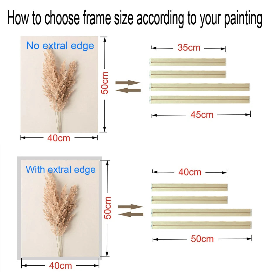 Wooden Frames 30x40 40x50 60x90cm
