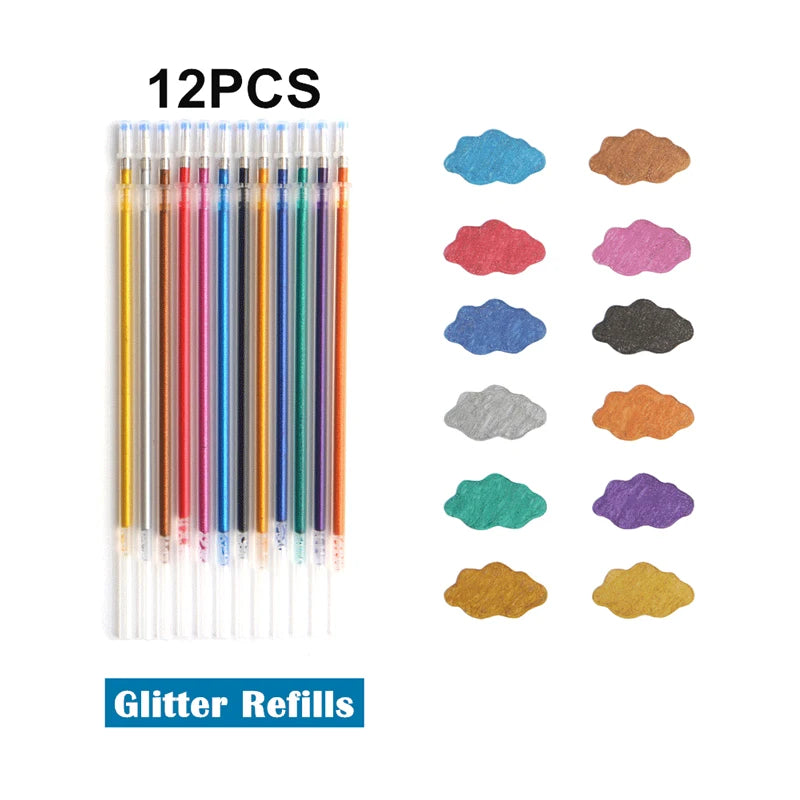 12/24Pcs Colours Gel Pens