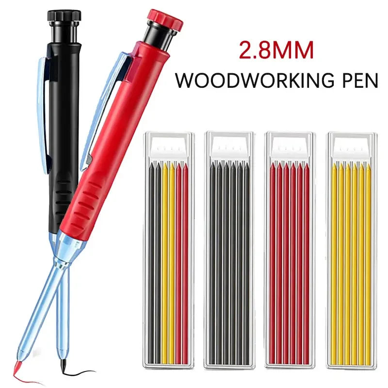 Solid Carpenter Pencil Built-in Sharpener