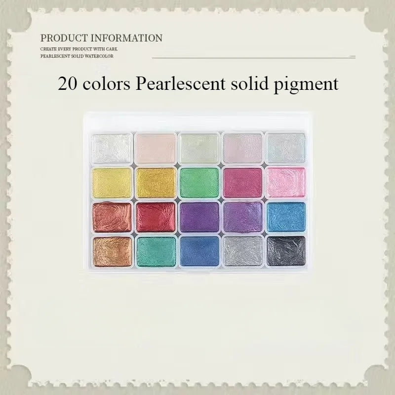 Pearlescent Watercolour Pigments