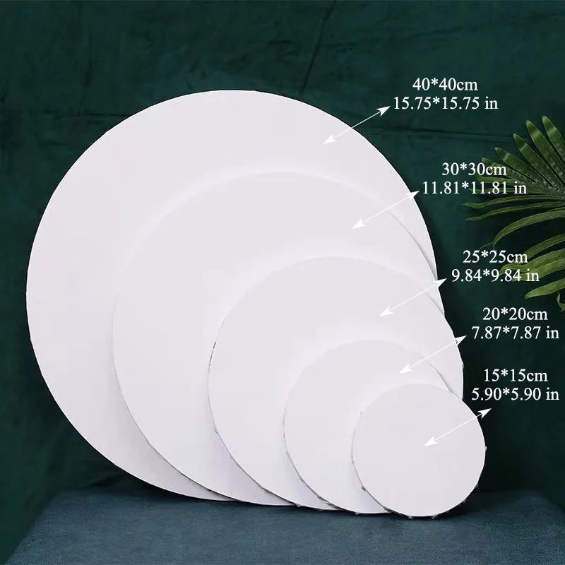 Round Cotton And Linen Canvas 15, 2), 3), 40cm