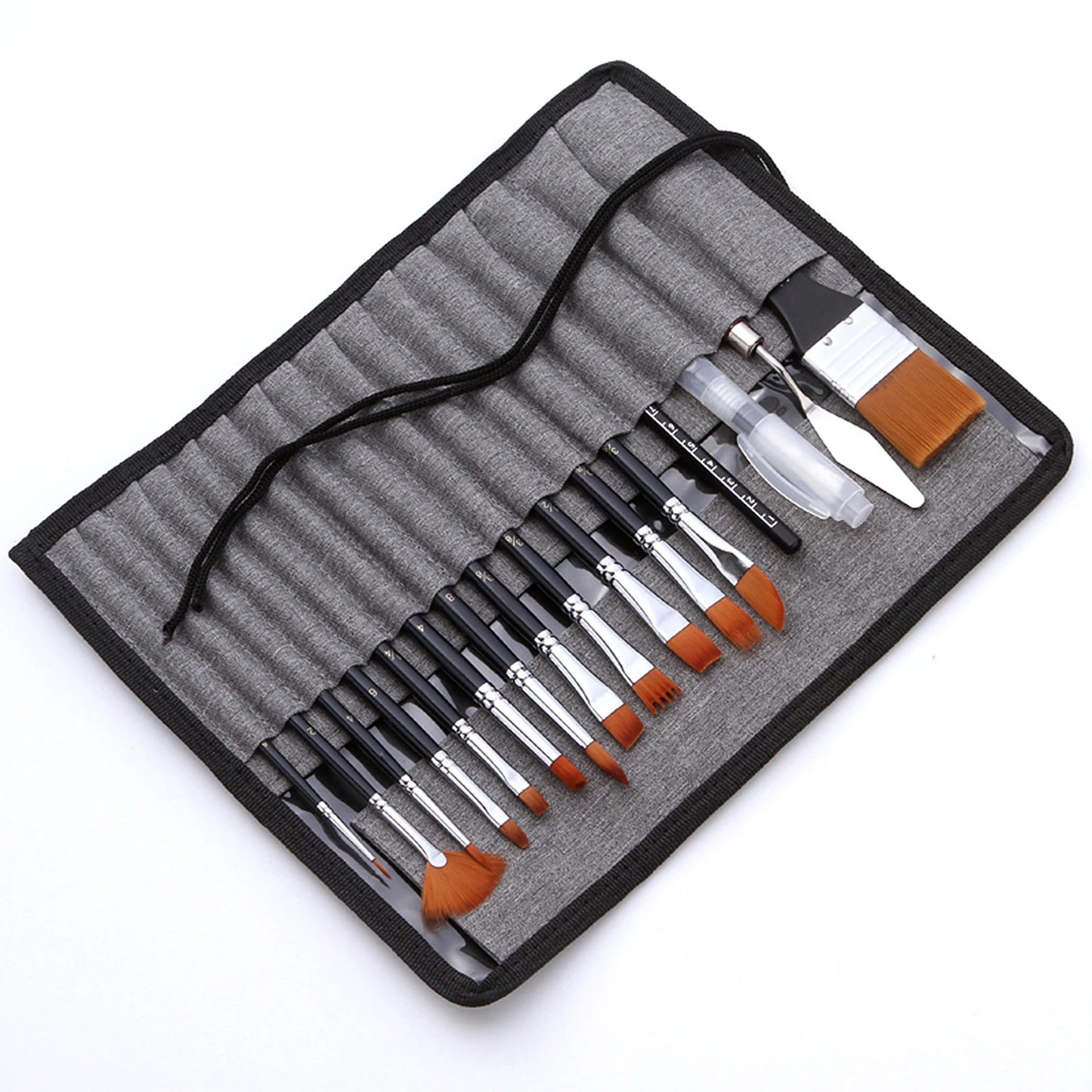 18pcs Artist Paint Brushes Set Bag