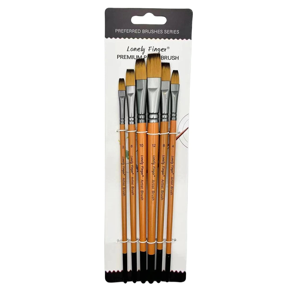 6pcs Artist Paint Brushes Set