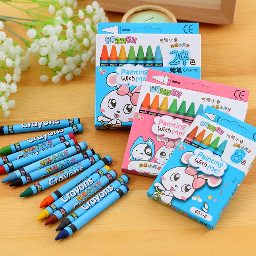 Crayon for Children 8pcs 8.5cm Boxed