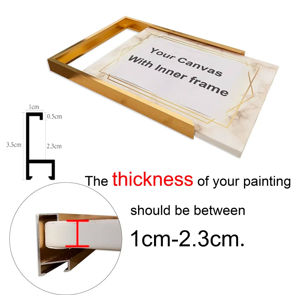 Canvas Picture Frames 8 Colours 40x50 30x40cm