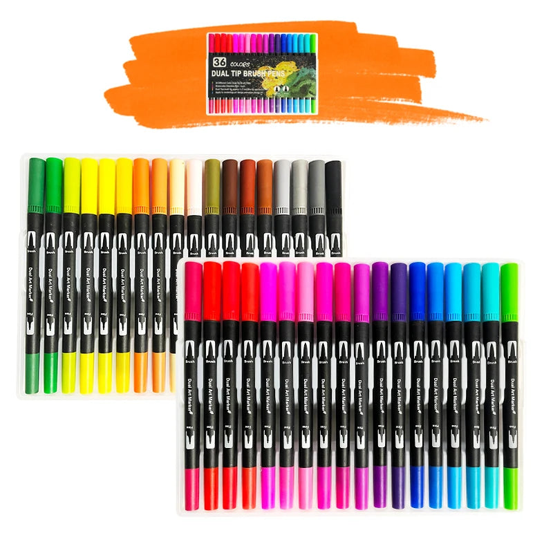 12/24/36/48 Colours Art Marker Dual Brush