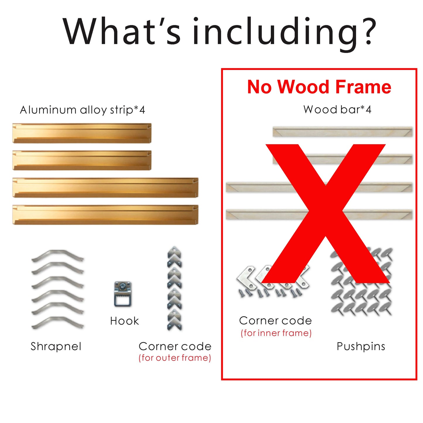 Canvas Picture Frames 8 Colours 40x50 30x40cm