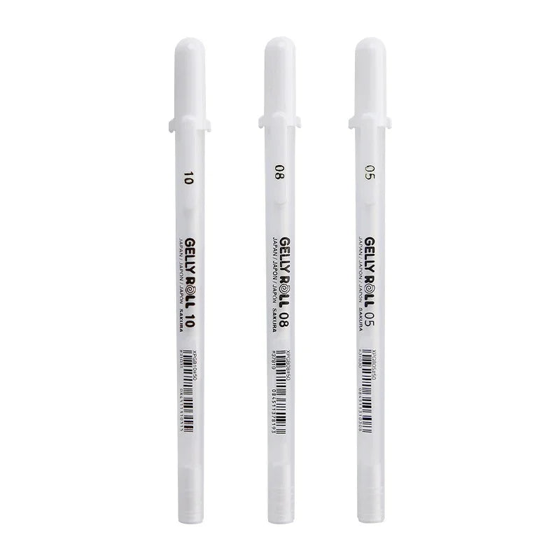 Gel Pen White 0.5mm 0.8mm 1.0mm