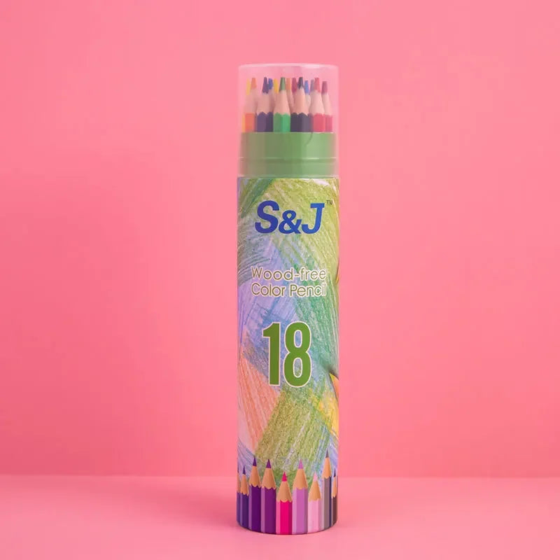 Barrel 24 Colour Pencils Set for Kids