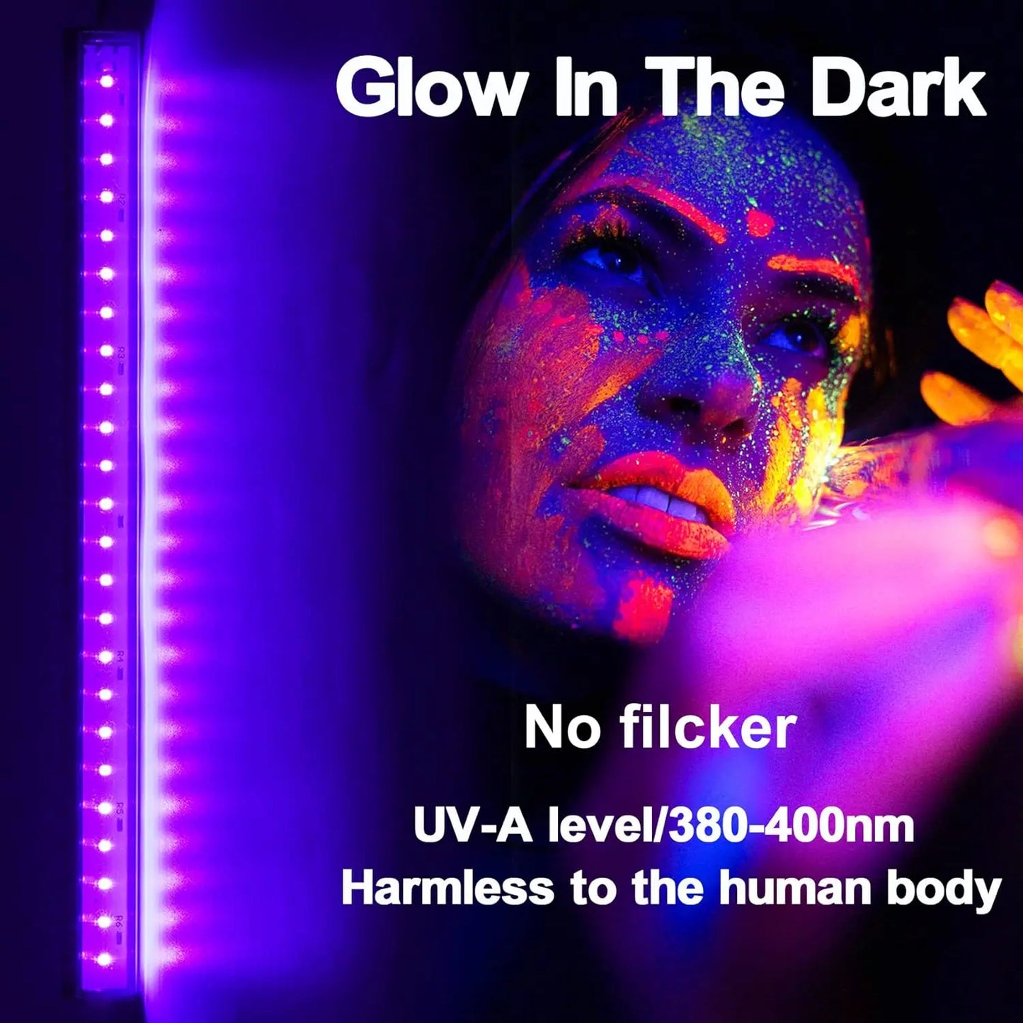 1/2pcs LED UV Ultraviolet Black Light