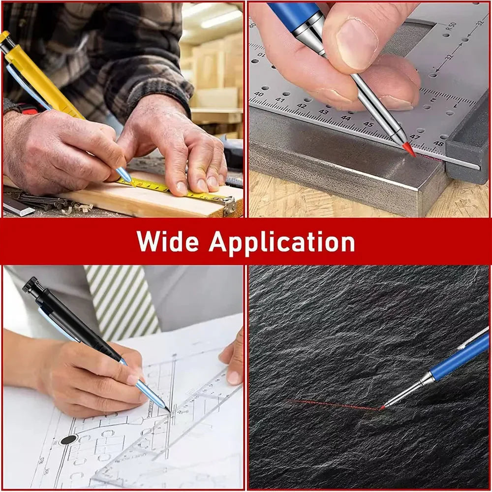Solid Carpenter Pencil Built-in Sharpener