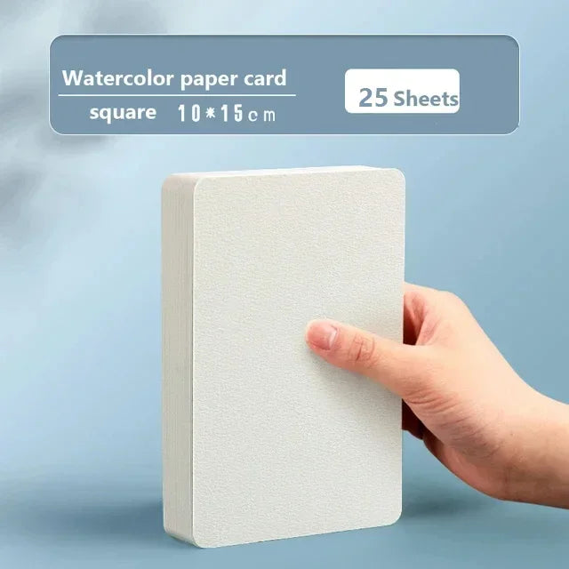 Square/Round Watercolour Paper 300g 25 Sheets