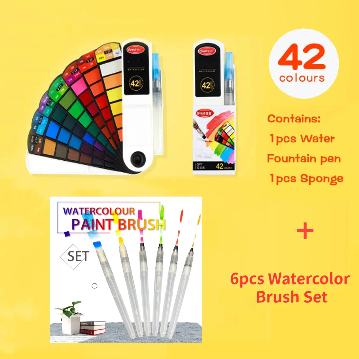 18/24/36/42 Solid Watercolour Pigment Set