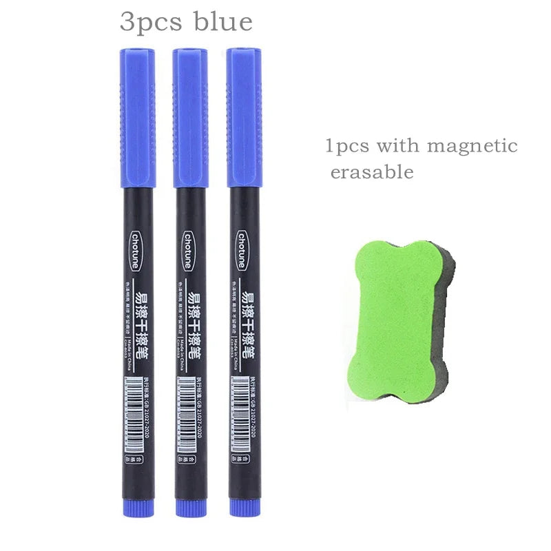 8pcs Erasable Whiteboard Pens 0.5mm