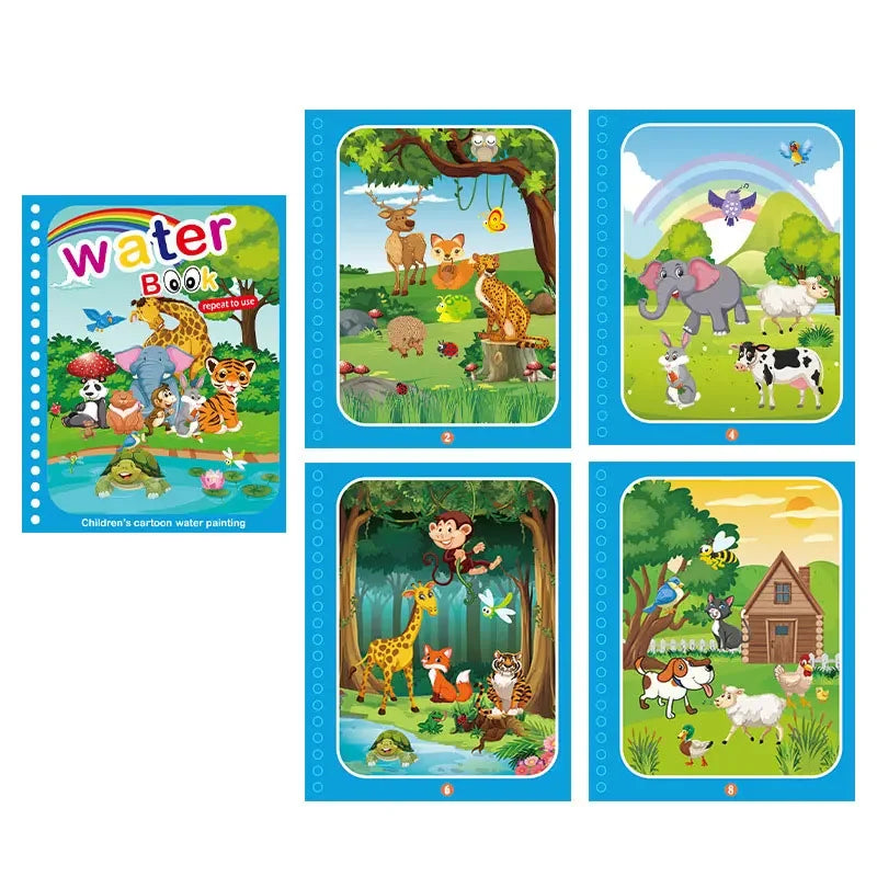 Reusable Colouring Water Book for Children