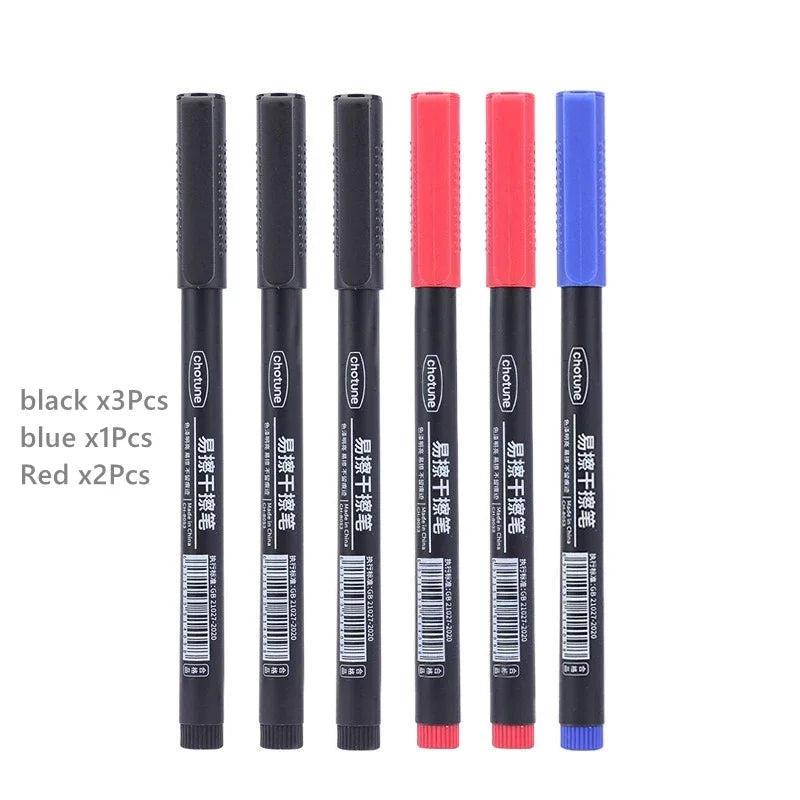 8pcs Erasable Whiteboard Pens 0.5mm