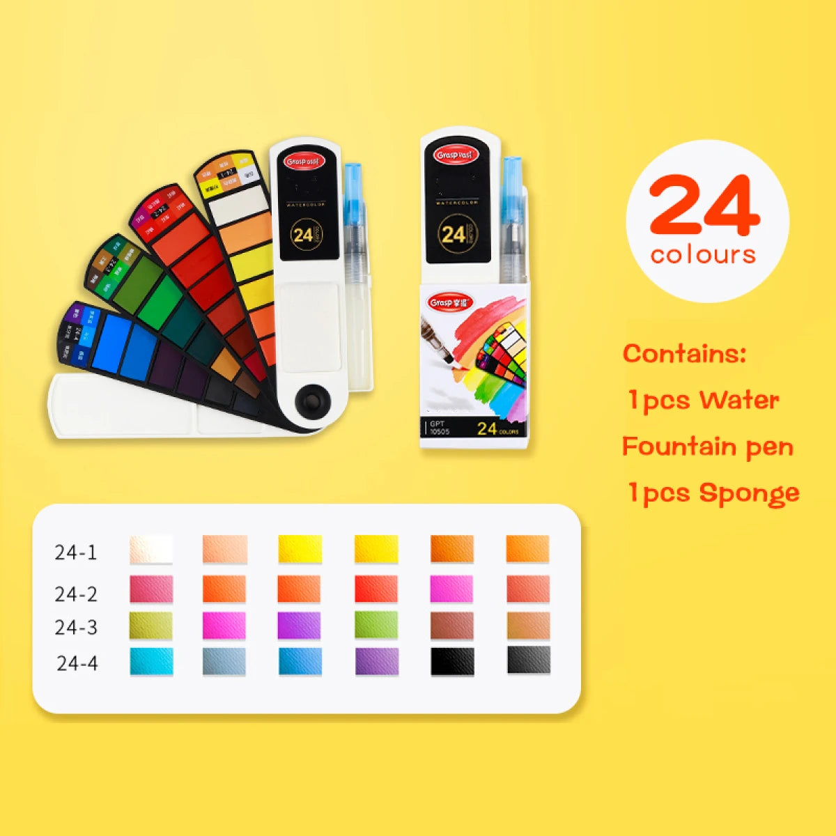 18/24/36/42 Solid Watercolour Pigment Set