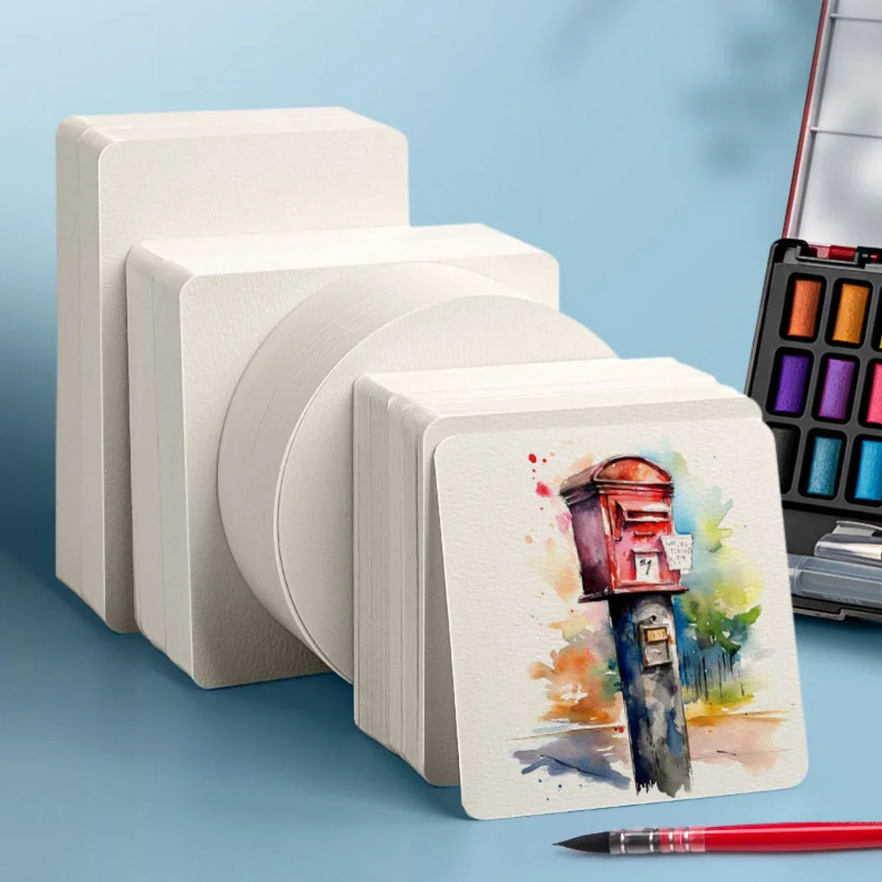 Square/Round Watercolour Paper 300g 25 Sheets