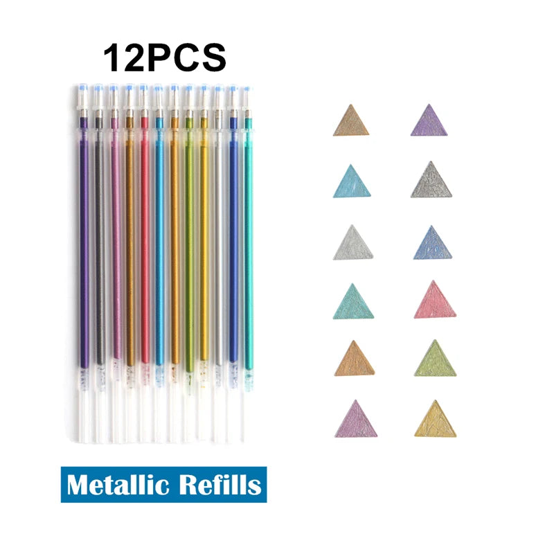 12/24Pcs Colours Gel Pens