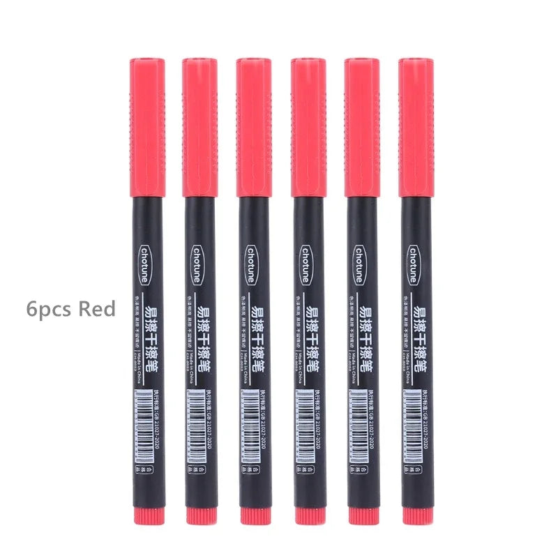 8pcs Erasable Whiteboard Pens 0.5mm