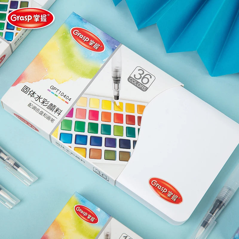 Watercolour Paint Set 12/24/36/48 Colours