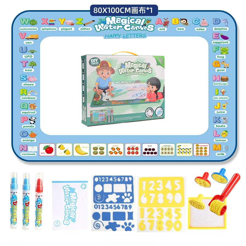 100x80CM Water Drawing Mat With Reusable Pens