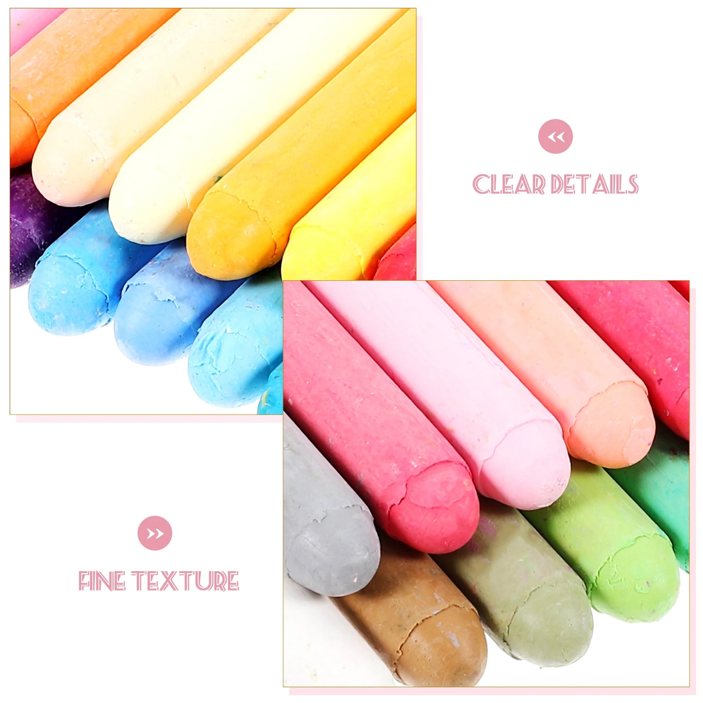 24Pcs Chalk Pens Portable Sidewalk for Kids