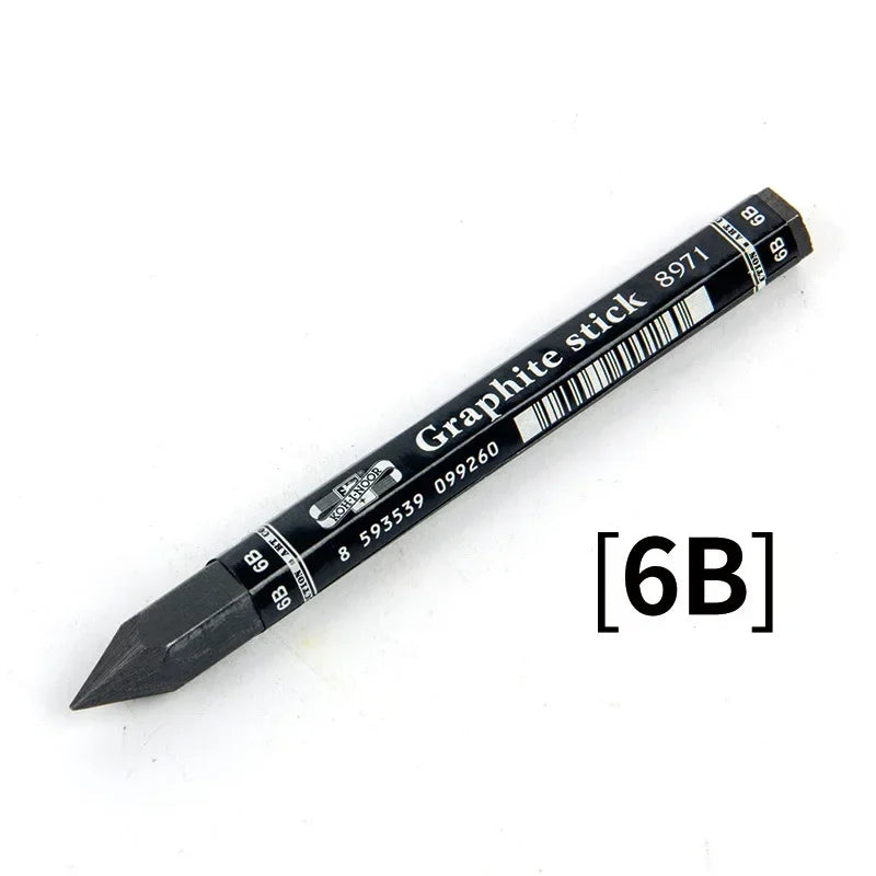 HB/2B/4B/6B Woodless Hexagonal Graphite Stick Charcoal