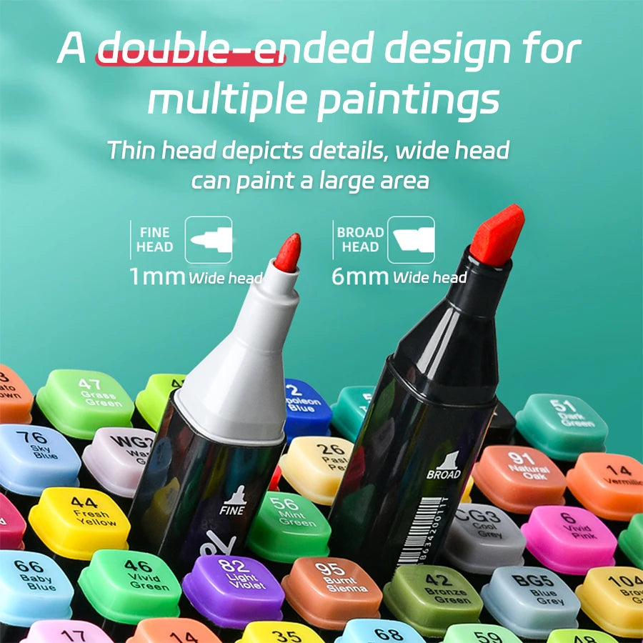 12-262 Colour Double Pen Tip Markers